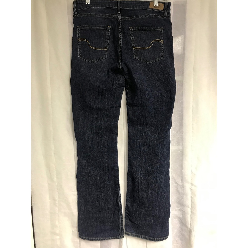 Signature by Levi Strauss Womens Modern Boot Cut Jeans Dark Wash 10L W30 L34 - Picture 3 of 4